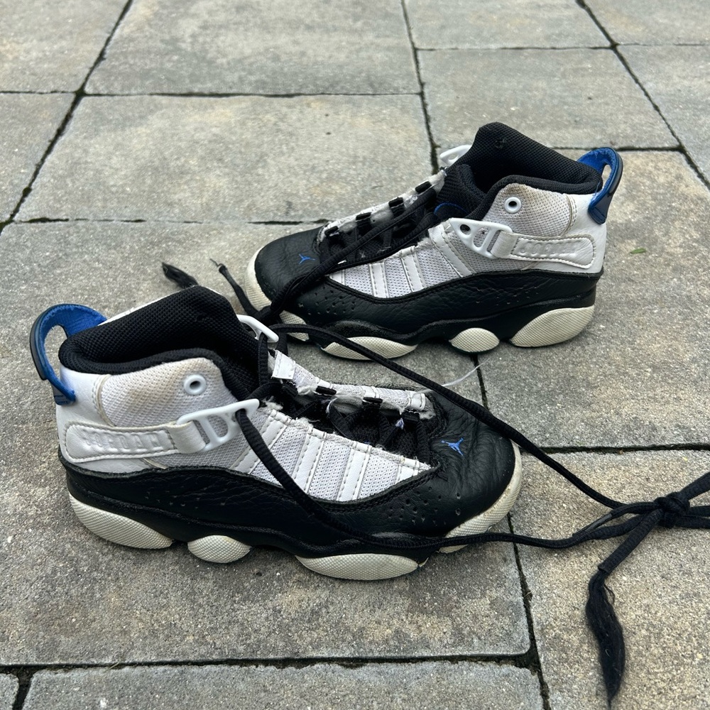 Nike Jordan 6 Rings White Game Royal Black 323419-142 Size 11 C
